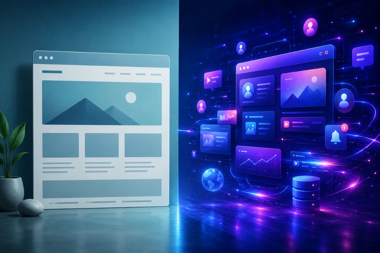 تفاوت سایت استاتیک و داینامیک